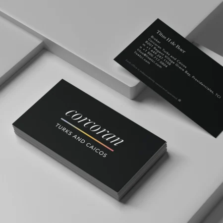 Velvet touch business cards